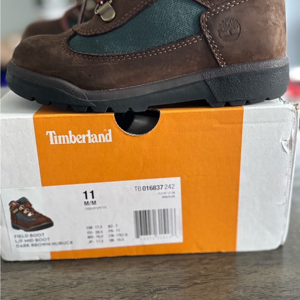 Timberland Kids Boots - Dark Brown and Green